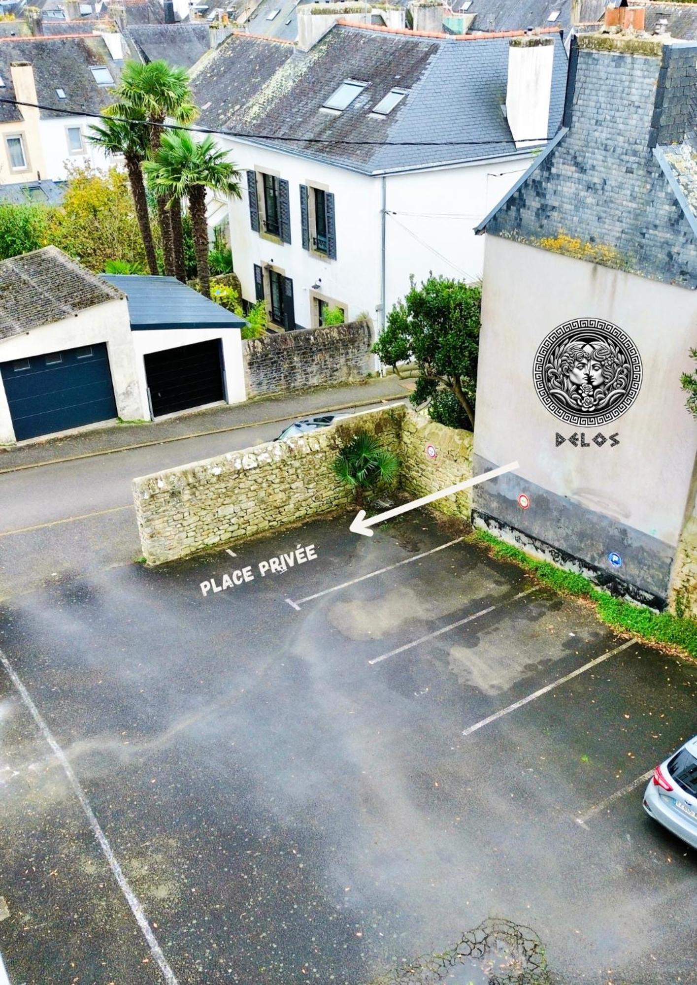 - La Suite Delos - Jacuzzi 2 Places - Centre Ville A Pied - Lit Queen Size - Parking Privee - Wifi - City Center Within Walking Distance - Quimper Luaran gambar